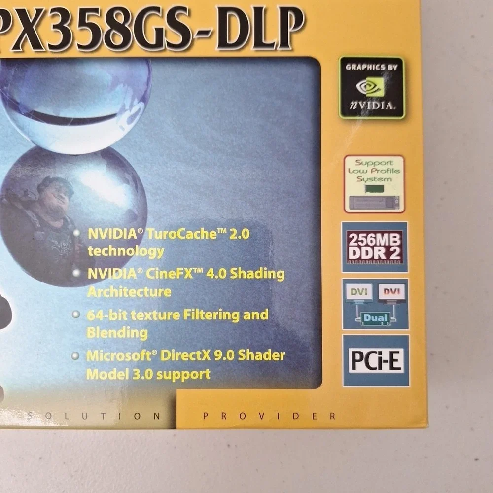 Jaton NVIDIA TuroChache 2.0 VIDEO-PX358GS-DLP PCI Express Graphics Vintage Open